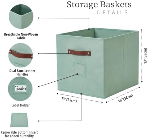 DECOMOMO Storage Bins, Storage Baskets for Shelves - Image 3
