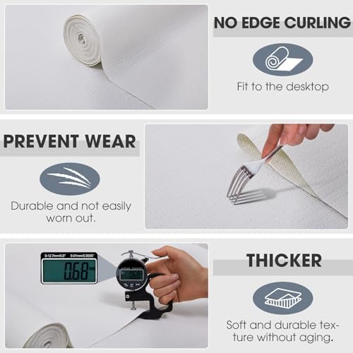 Drawer and Shelf Liner for Kitchen Cabinets, White, 12IN X 10FT - Image 6