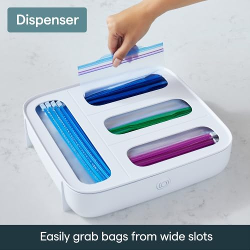 YouCopia StoraBag Food Bag Dispenser, Family Size 4-Slot, Plastic Sandwich Bags Drawer Organizer for Kitchen Storage - Image 4