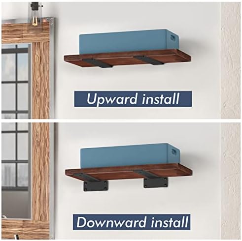 Starunder 10 Inch Floating Shelf Brackets,10 Pack L‑Shape Shelf Supports - Image 3