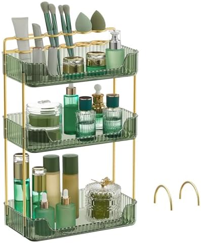 SONGMICS 3-Tier Makeup Organizer, Square, Customizable by SONGMICSbySONGMICSHOME