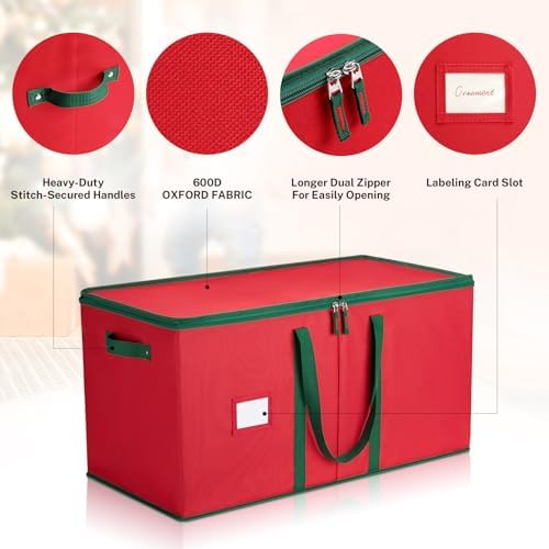 MaidMAX Ornament Storage Box, Ornament Storage, Christmas Ornament Storage - Image 3