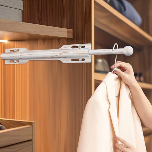 12" Valet Rod for Closet Pull Out (1 Pack, Marble Grain) - Image 5
