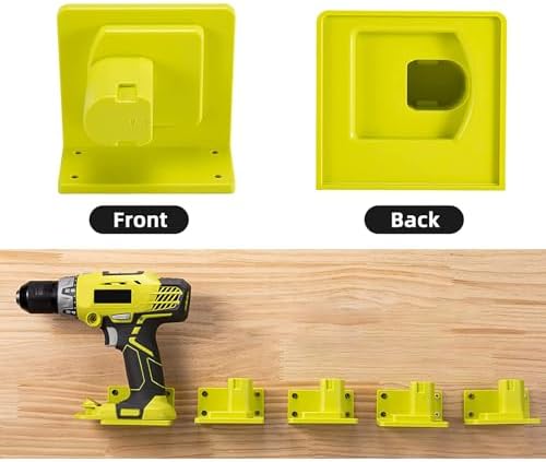 10 Pack Tool Holder Compatible with Ryobi 18V Wall Mount Plastic - Image 3