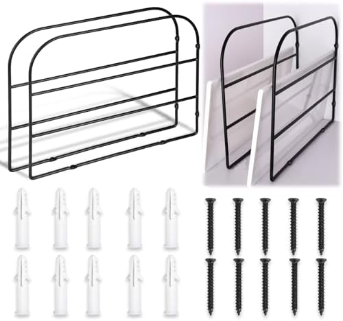 2 Pack Base Cabinet Tray Dividers 12x9 Inches Black Metal Sheet Rack Organizer Bakeware Container for Wall Base Kitchen Cabinets (2) by WANGDEFA