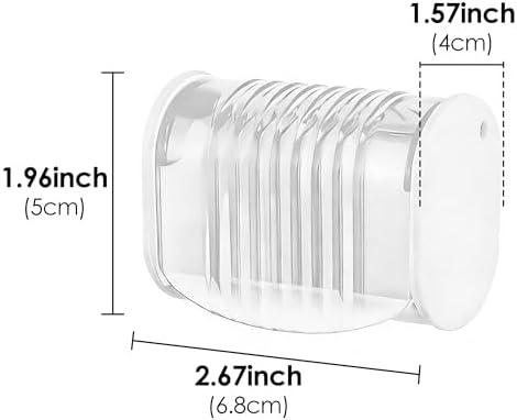 2 Pack Toothbrush Holder Wall Mounted with Cover for Bathroom, 2 Slots Toothbrush Storage Organizer for Shower, Self Adhesive Toothbrush Hanger (White) - Image 2