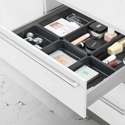 Kutesna 6 PCS Large Plastic Drawer Organizer, 9"×6" Desk Organizer Set - Image 6