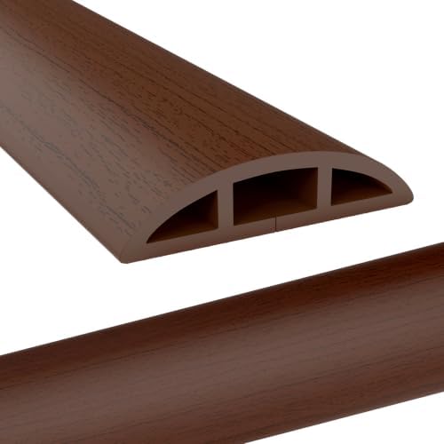Eapele Floor Cord Cover 10ft Cord Covers for Wires on Floor, Heavy Duty Extension Cord Cover, Rubber Floor Cable Cover, Prevent Trip Hazard for Sidewalk Home Office Outdoor or Indoor Settings by Eapele