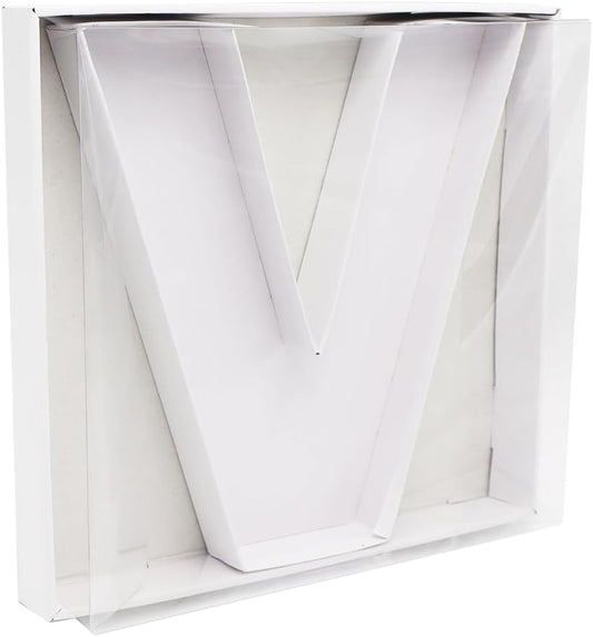 12" Fillable Cardboard Letter Charcuterie Gift Cupcake Box With Cover Sweets Packaging (V)