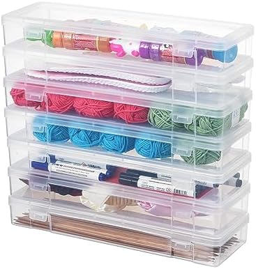 novelinks Plastic Pencil Boxes and Small Plastic Containers with Lids - Image 3