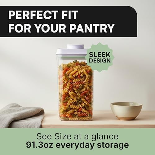Bop Top Airtight Food Storage Containers with Lid Multi Pack | Kitchen Canister Sets | Air Tight Pantry Container | Pop Top Dry Food Storage Containers for Snacks, Sugar, Flour, Baking, Cereal, Pasta - Image 3