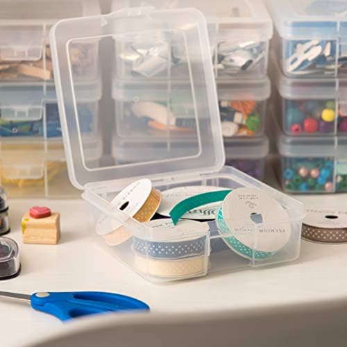 IRIS USA Clear Cases |Made in USA| Plastic Box Organizers (18-Pack)- Small - Image 7