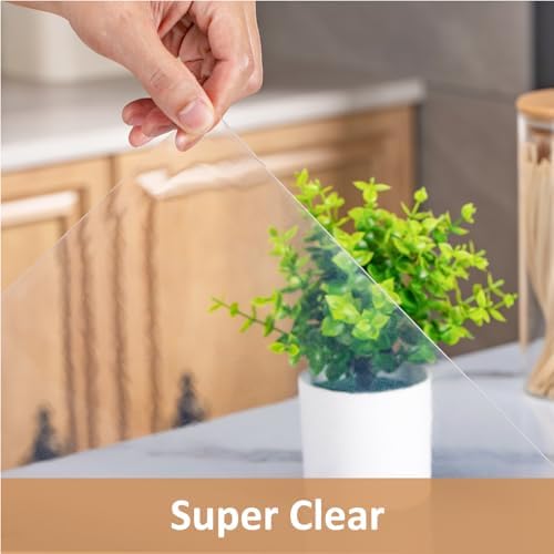 Clear Silicone Countertop Protector Mat, Non Slip & Heat Resistant Mats for Kitchen Countertop,Silicone Table Desk Protector Mat (23.6" *15.7") - Image 2