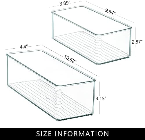 Qilinba 8 PACK Drawer Organizers Deep Drawer Organizer Bins - Image 2