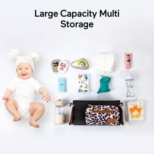 Momcozy Universal Stroller Organizer with Insulated Cup Holder - Image 3
