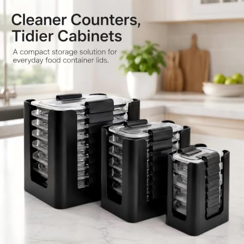 3-Pack Lid Organizer for Rubbermaid Brilliance (Medium, Small, Tiny) - Image 6