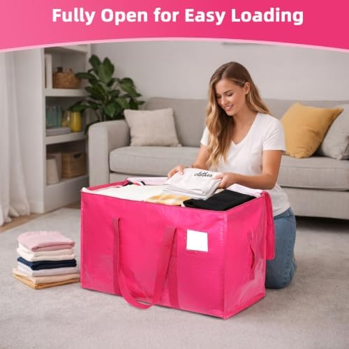 Extra Heavy Duty Large Moving Bags with Zippers and Reinforced Handles - Image 2