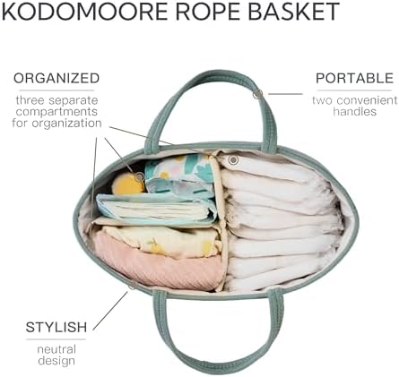 Diaper Caddy Organizer, Gift Basket for Baby Shower, Newborn Essentials - Image 4
