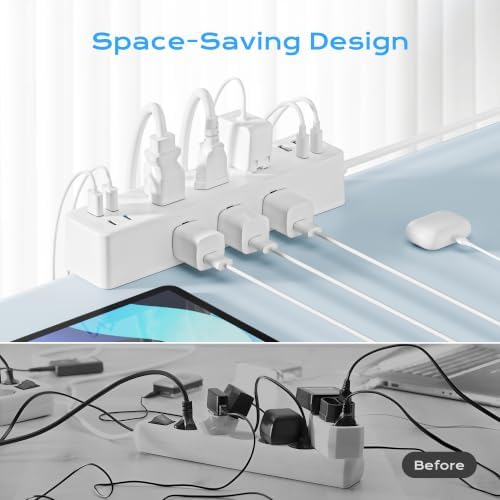 Desk Clamp Power Strip 10FT, Acozvin 40W Total Fast Charging Station - Image 7