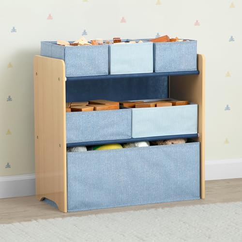 Delta Children - GapKids 6 Bin Toy Organizer - Greenguard Gold Certified, Indigo Blue - Image 2