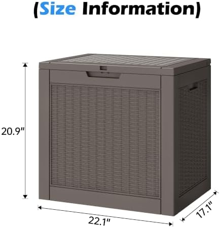 Outdoor Storage Box Waterproof, 32 Gallon Deck Box for Patio-2 Boxes - Image 2