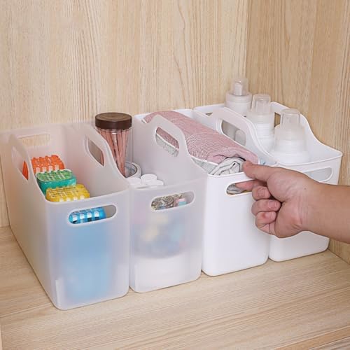 2 Pack Fridge Organizer Bins with Handle, PP Plastic Organizers - Image 5
