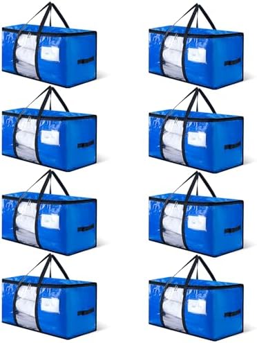 CONGREGATE Blue Moving Storage Bags, 97L, 8-Pack - Image 2