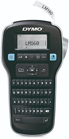 DYMO Label Maker LabelManager 160 Portable Label Maker, Easy-to-Use, One-Touch Smart Keys, QWERTY Keyboard, Large Display, for Home & Office Organization, Black by Dymo%C2%AE