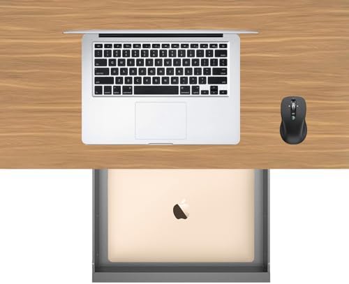 Under Desk Mounted Sliding Pull-out Drawer W 19.2" x D 13.4" - Image 7