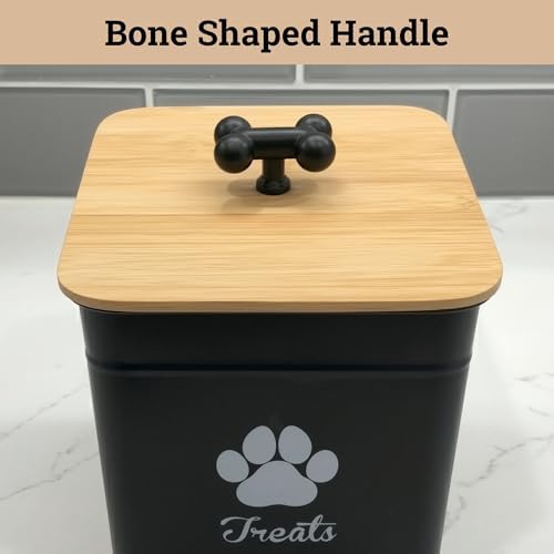 Dog Treat Container Airtight, 6"W x 8"H, Powder Coated, 12 Cup Capacity - Image 4