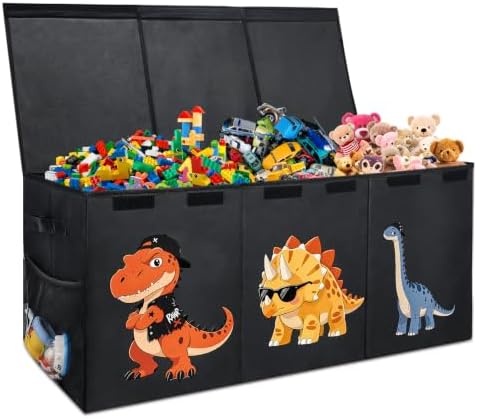 Extra Large Toy Box Storage Chest with Lid for Kids’ Room - 40x16x14'' by MaxuniTechLife