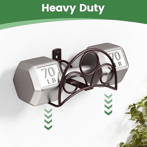 Metal Garden Hose Holder - Wall Mounted Water Hose Holder - Hose Hanger Heavy Duty for Water Hose Extension Cords Vacuum Hose bronze - Image 6