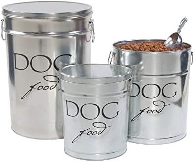 Harry Barker Classic Silver Dog Food Storage Canister – Small, Airtight Stainless Steel Pet Food Container, Holds Up to 10 lbs Dry Dog Food, Kitchen Counter & Pantry Storage - Silver - Image 2