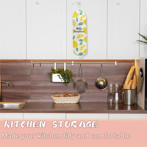Lemon Plastic Bag Holder, Lemon Gifts for Women Mom Grandma - Image 5