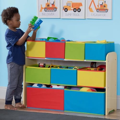 Delta Multi-Color Deluxe Toy Organizer with Storage Bins - Image 6