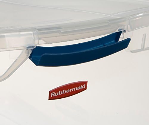 Rubbermaid Clever Store Latching Storage Tote Container, Clear, 30-Qt (FG3Q2500CLMCB) - Image 3
