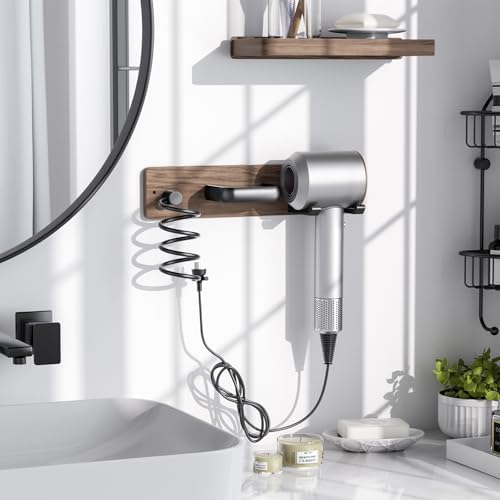 Tindbea Hair Dryer Holder Wall Mount Aluminum Alloy Hot Tools Organizer - Image 2