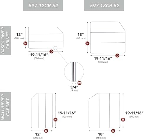 Rev-A-Shelf 12" Bakeware and Tray Divider for Wall/Base Cabinets, 2 Pack - Image 3