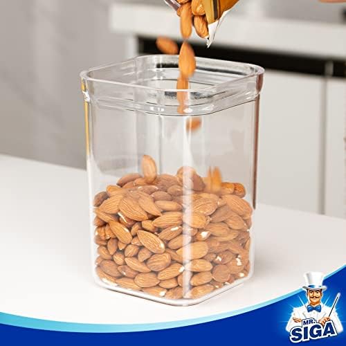 MR.SIGA 4 Pack Airtight Food Storage Container Set for Pantry Organization - Image 5