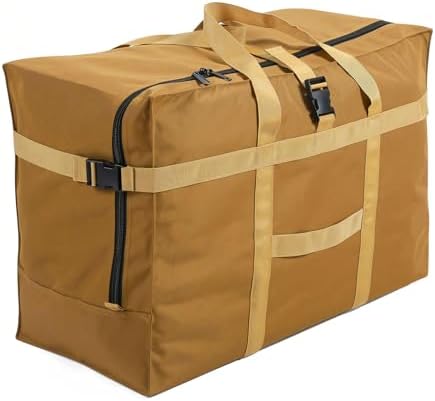 Arxus Large Duffel Bag, Waterproof Carry on Weekend Overnight Storage Bag over Luggage for Airline, Travel, Camping, Moving by Arxus