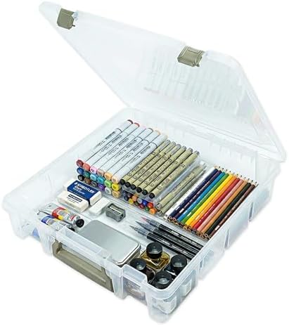 ArtBin Super Satchel 1-Compartment Craft Storage Box, Clear by ArtBin