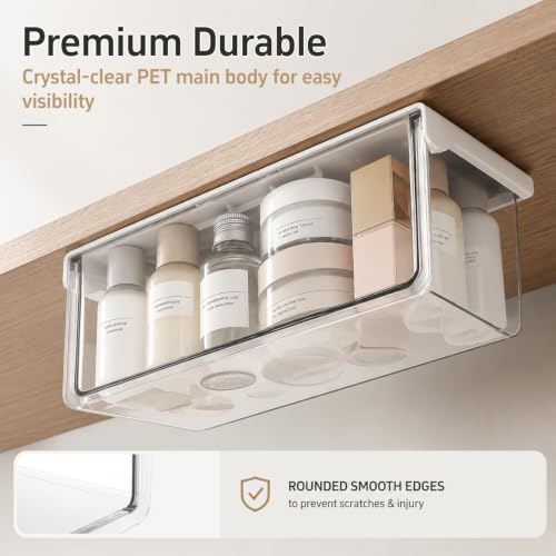 Medicine Cabinet Organizer Drawer, Under Shelf Storage for Bathroom - Image 5
