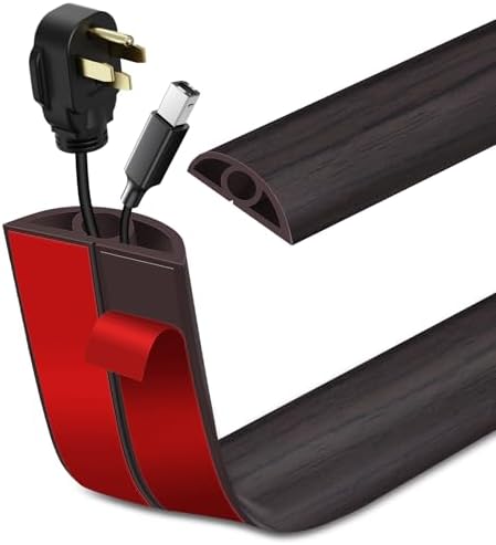 LSGCQ Floor Cord Cover Self Adhesive Cord Hider Floor Cable Management by LSGCQ