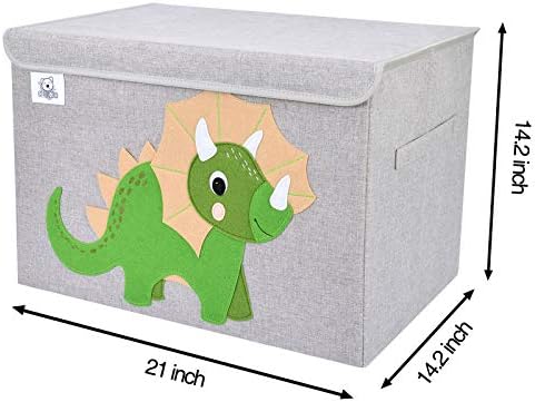 Large Toy Box Storage with Lid, Foldable Fabric Toy Chest Storage for Kids - Image 3