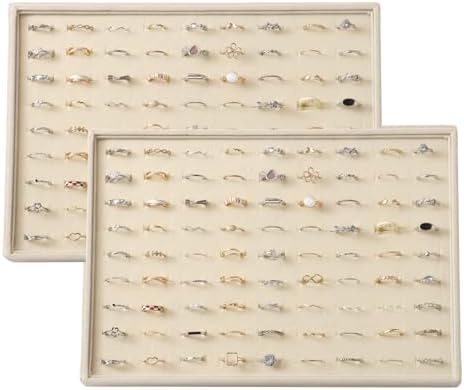 Large Velvet Jewelry Tray Display Drawer Inserts 2 Pack by Unknown