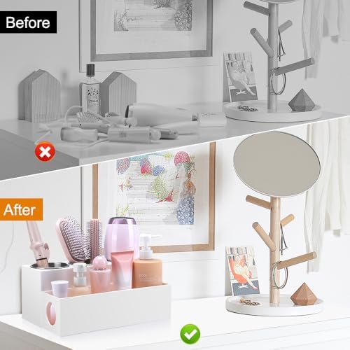 GFWARE Hair Tool Organizer with 3 Stainless Steel Cups, Cooling Hot Tools - Image 5