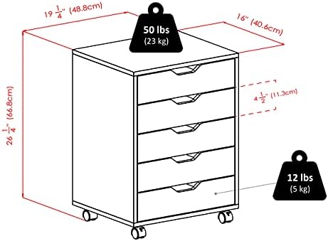 Winsome Halifax Mobile Storage Cabinet with Doors & Drawers - Image 3