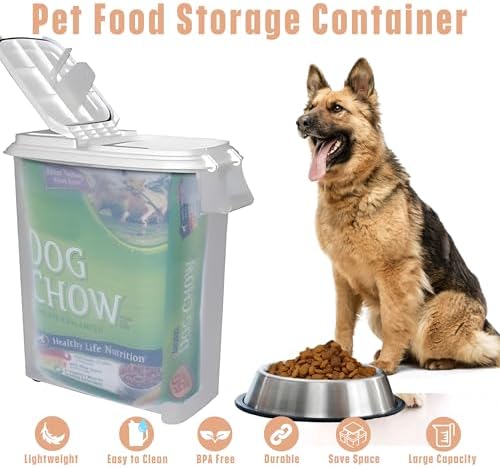 Buddeez 80-Quart Roll-Away Pet and Large Animal Food Dispenser with Scoop - Image 3