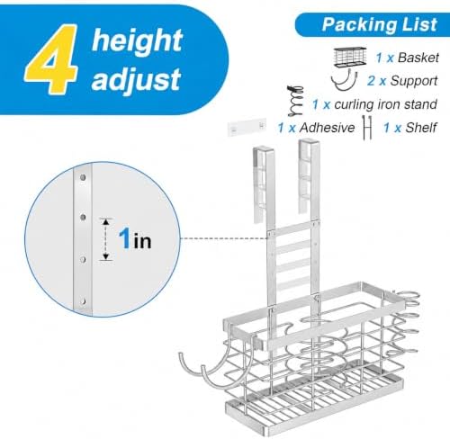 2026 Upgraded 3-in-1 Universal Hair Tool Organizer, XL Size, Sliver - Image 5