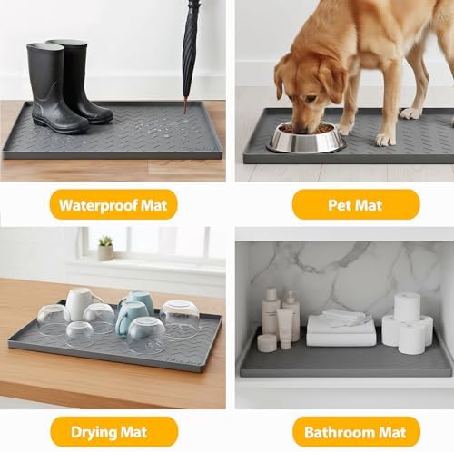 TigeJoy Under Sink Mats for Kitchen Waterproof 34" x 22", Cabinet Liner - Image 7